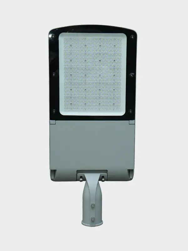 136 LED street light fixture on white background
