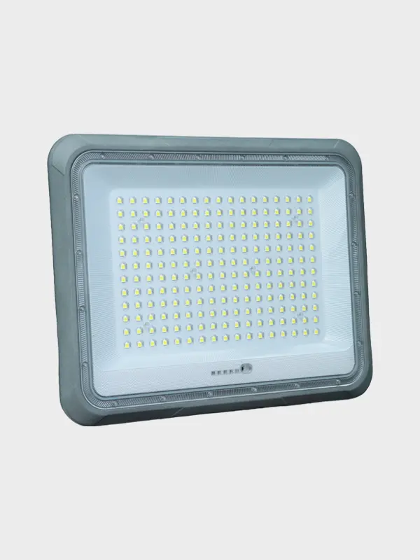 OG solar flood light fixture on white background
