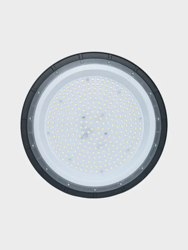 UFO-A high bay light fixture on white background