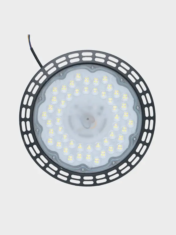UFO-B high bay light fixture on white background