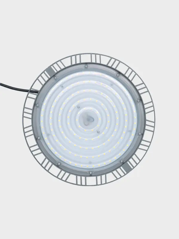 UFO-F high bay light fixture on white background